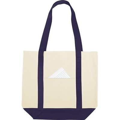 Сумка для шопинга Cotton, натуральный/темно-синий