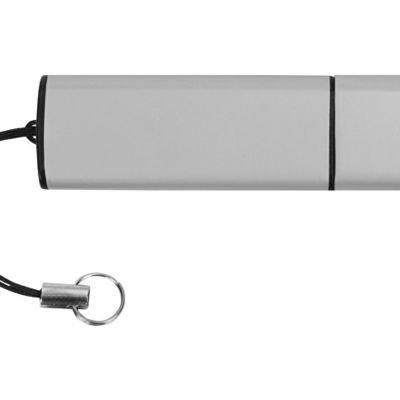 Флеш-карта USB 2.0 16 Gb металлическая с колпачком Borgir, стальной