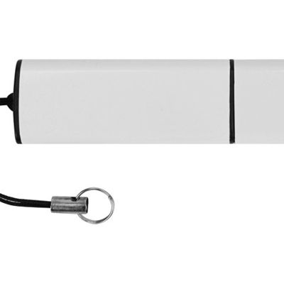 Флеш-карта USB 2.0 16 Gb металлическая с колпачком Borgir, белый
