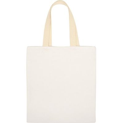 Сумка для шопинга Steady из хлопка с парусиновыми ручками, 260 г/м2, белый