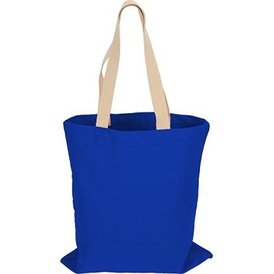Сумка для шопинга Steady из хлопка с парусиновыми ручками, 260 г/м2, синий