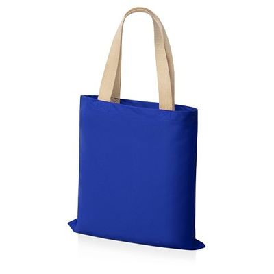 Сумка для шопинга Steady из хлопка с парусиновыми ручками, 260 г/м2, синий
