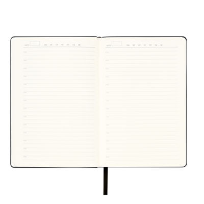 Ежедневник Спарк (Spark) недатированный, черный (с упаковкой, со стикерами)