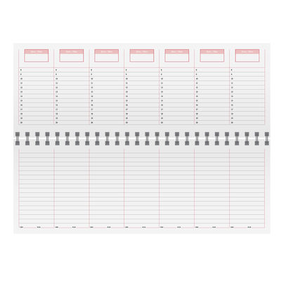 Недатированный планинг  VELVET 298x140 мм, без календаря, оранжевый