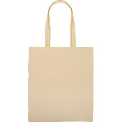 Сумка для шопинга Twin двухцветная из хлопка, 180 г/м2, зеленое яблоко/натуральный