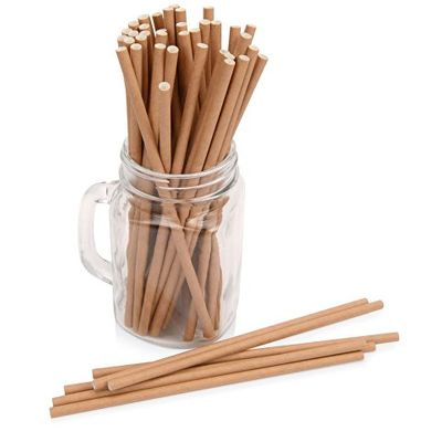 Набор крафтовых трубочек Kraft straw, 100 шт.