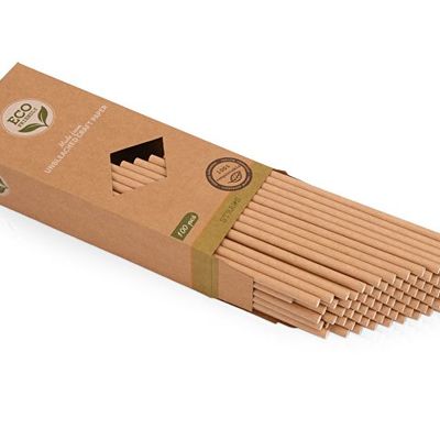 Набор крафтовых трубочек Kraft straw, 100 шт.