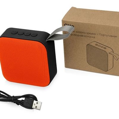 Портативная колонка Otto, оранжевый/черный