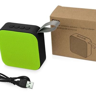 Портативная колонка Otto, зеленое яблоко/черный