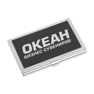 Визитница, цвет черный