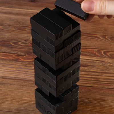 Игра «Деревянная башня мини», черная