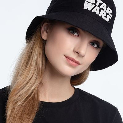 Панама Star Wars, черная с белым