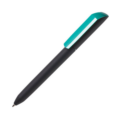 Ручка шариковая FLOW PURE, покрытие soft touch, аквамарин, пластик