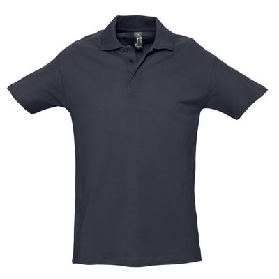 Рубашка поло мужская Spring 210 темно-синяя (navy), размер XL
