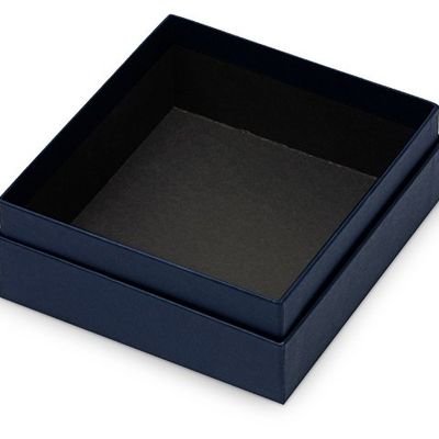 Подарочная коробка с эфалином Obsidian M 167 х 156 х 64, синий