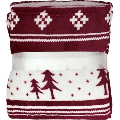Плед флисовый Snug, бордовый