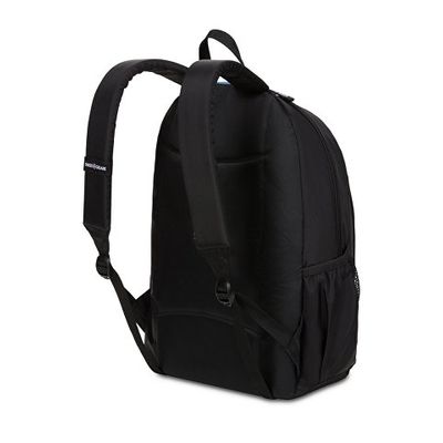 Рюкзак SWISSGEAR, чёрный/голубой, полиэстер, 32х14х45 см, 20 л