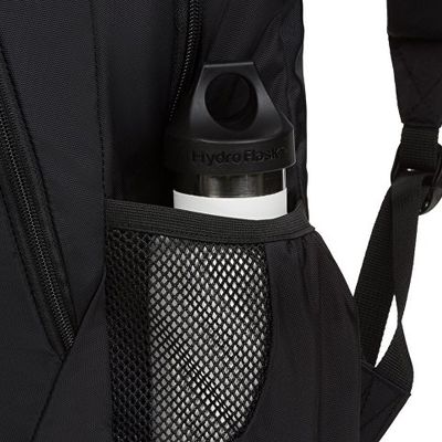 Рюкзак SWISSGEAR, чёрный/голубой, полиэстер, 32х14х45 см, 20 л