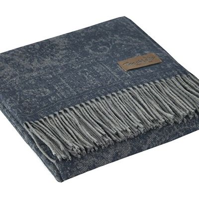 Плед MARZOTTO MAGNOLIA 4000, темно-синий
