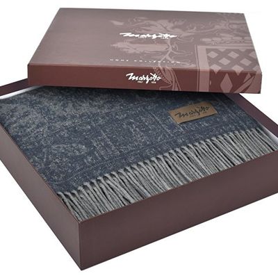 Плед MARZOTTO MAGNOLIA 4000, темно-синий