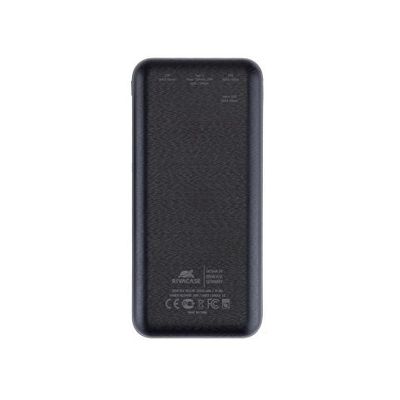 RIVACASE VA2580 (20 000mAh), QC/PD 20W внешний аккумулятор с дисплеем, черный /24
