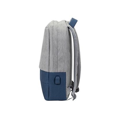 RIVACASE 7562 grey/dark blue рюкзак для ноутбука 15.6'', серый/темно-синий