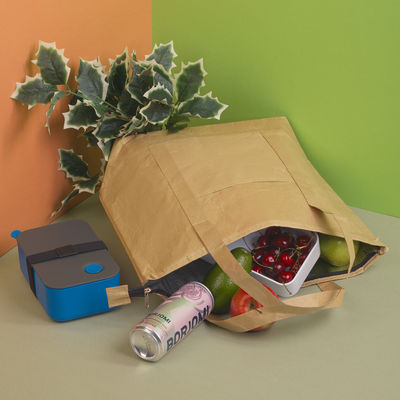 Сумка-холодильник "Craft big" из бумаги , цвет натуральный