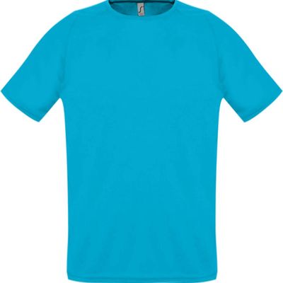 Футболка унисекс Sporty 140 бирюзовая, размер M
