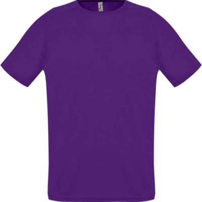 Футболка унисекс Sporty 140 темно-фиолетовая, размер XXL