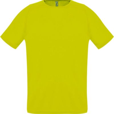 Футболка унисекс Sporty 140 желтый неон, размер XS