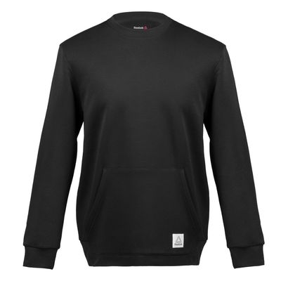 Толстовка мужская Crew Neck, черная, размер XL