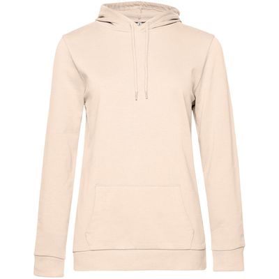 Толстовка с капюшоном женская Hoodie, светло-розовая, размер S
