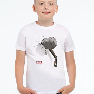 Футболка детская «Молот Тора», белая, на рост 142-152 см (12 лет)