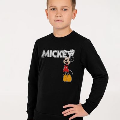 Свитшот детский Mickey, черный, на рост 130-140 см (10 лет)