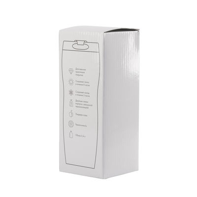 Термостакан "Монтана" 400 мл, покрытие пудра, цвет белый