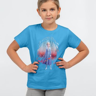 Футболка детская Elsa, голубая