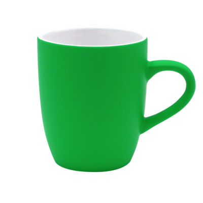 Кружка New Aurora Soft, софт тач, зеленая