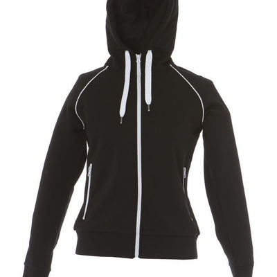 Толстовка женская "SIVIGLIA" ,черный, 2XL, 80% полиэстер, 20% хлопок, 320 г/м2