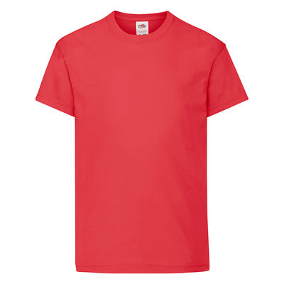 Футболка детская "Kids Original T", красный, 7-8 лет, 100% х/б, 145 г/м2