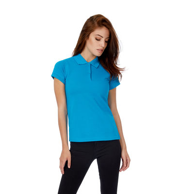 Поло женское Safran Pure/women, цвет ярко-бирюзовый, размер L