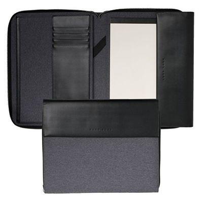 Папка для конференций А4 Advance. Hugo Boss, серый/черный