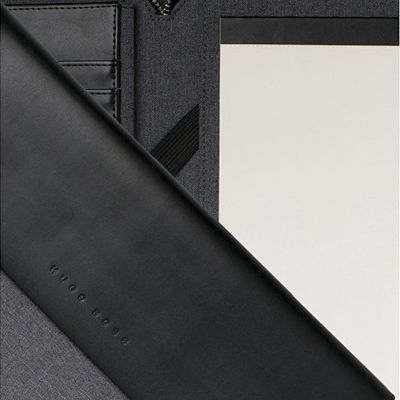 Папка для конференций А4 Advance. Hugo Boss, серый/черный