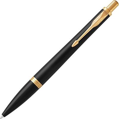 Ручка шариковая Parker Urban Core Muted Black GT, черный/золотистый