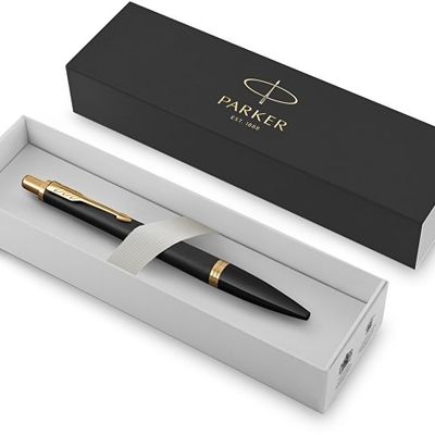 Ручка шариковая Parker Urban Core Muted Black GT, черный/золотистый