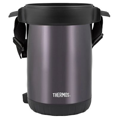 Термос из нерж.стали с пластиковыми контейнерами и ложкой тм THERMOS JBG-1800 Food Jar 1.8L, серый