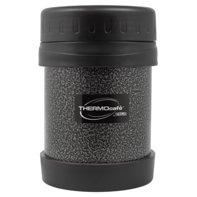 Термос из нерж. стали для еды тм ThermoCafe HAMJNL-350FJ Hammertone Coating, 0.35L, серый