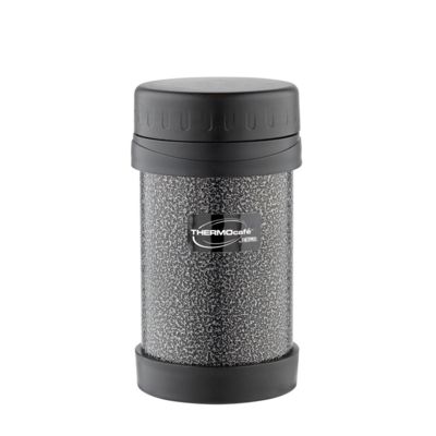 Термос из нерж. стали для еды тм ThermoCafe HAMJNL-500FJ Hammertone Coating, 0.5L, серый