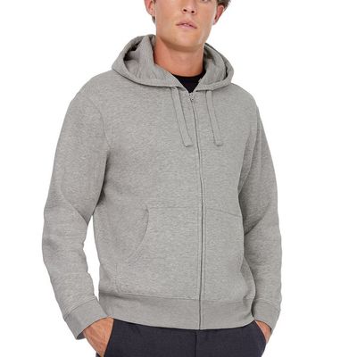 Толстовка мужская Hooded Full Zip серый меланж