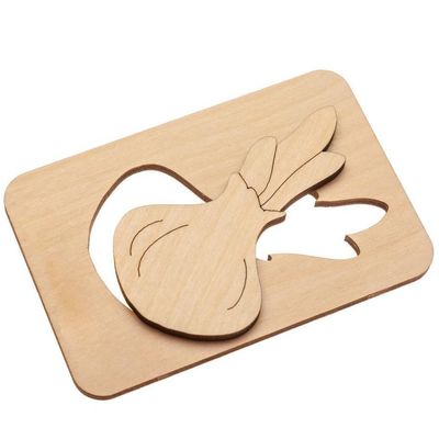Карточки-раскраски Wood Games, овощи