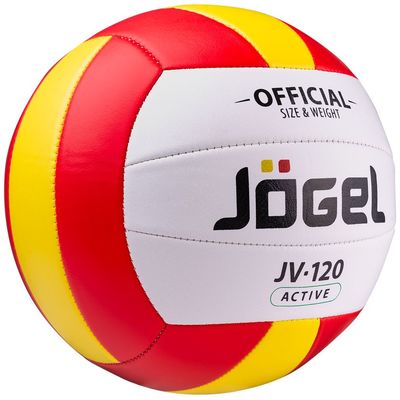 Волейбольный мяч Active, красный с желтым